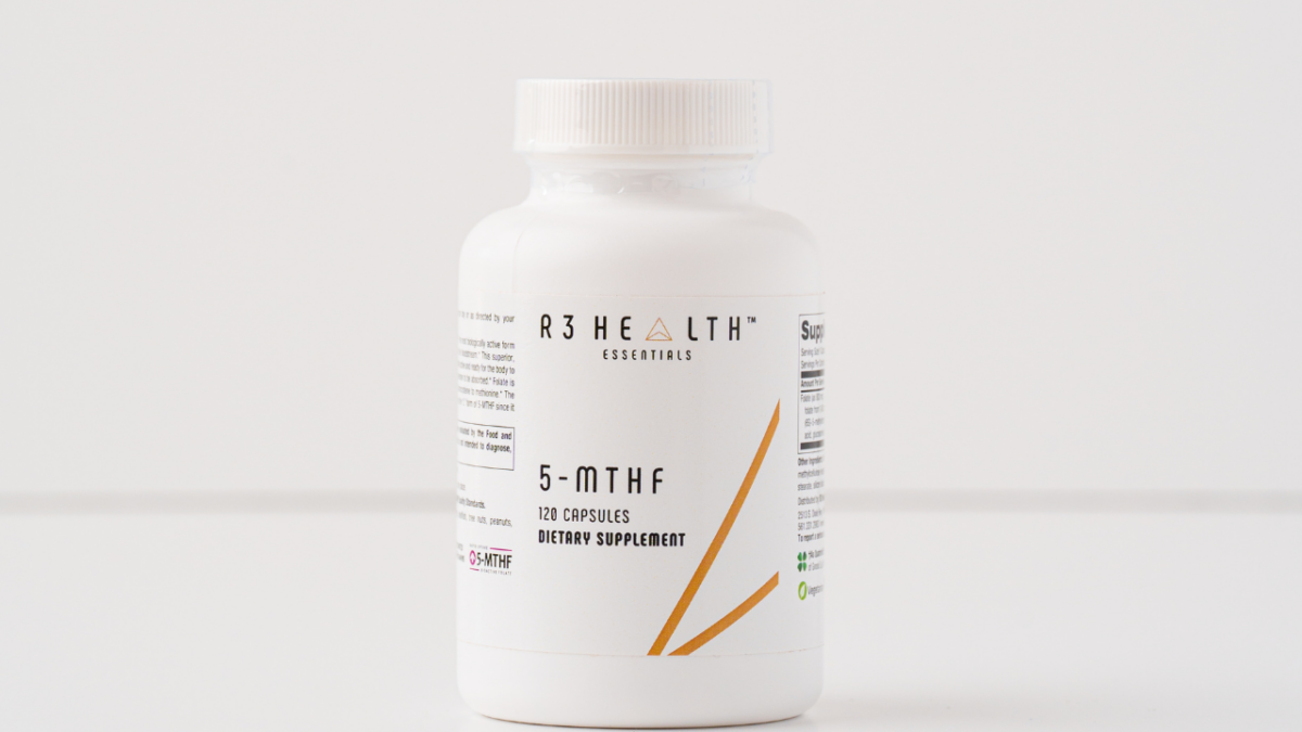 this is a photo of folic acid supplement from R3 Health